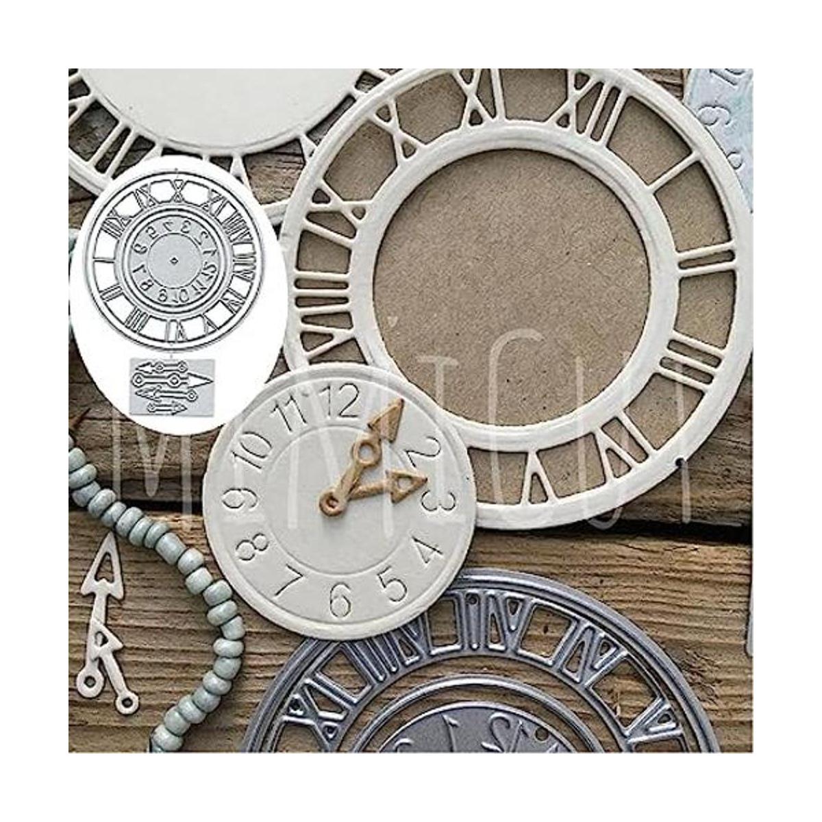 Troqueles de metal con marco circular de reloj