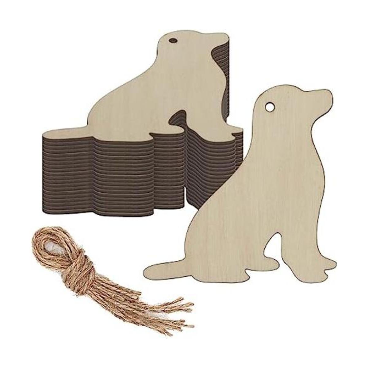 adorno de madera para perros
