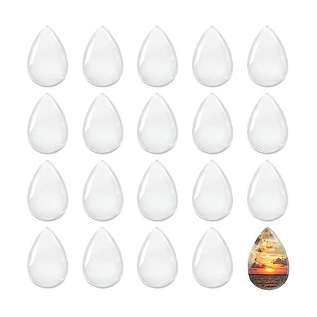 cabujones de cristal transparentes