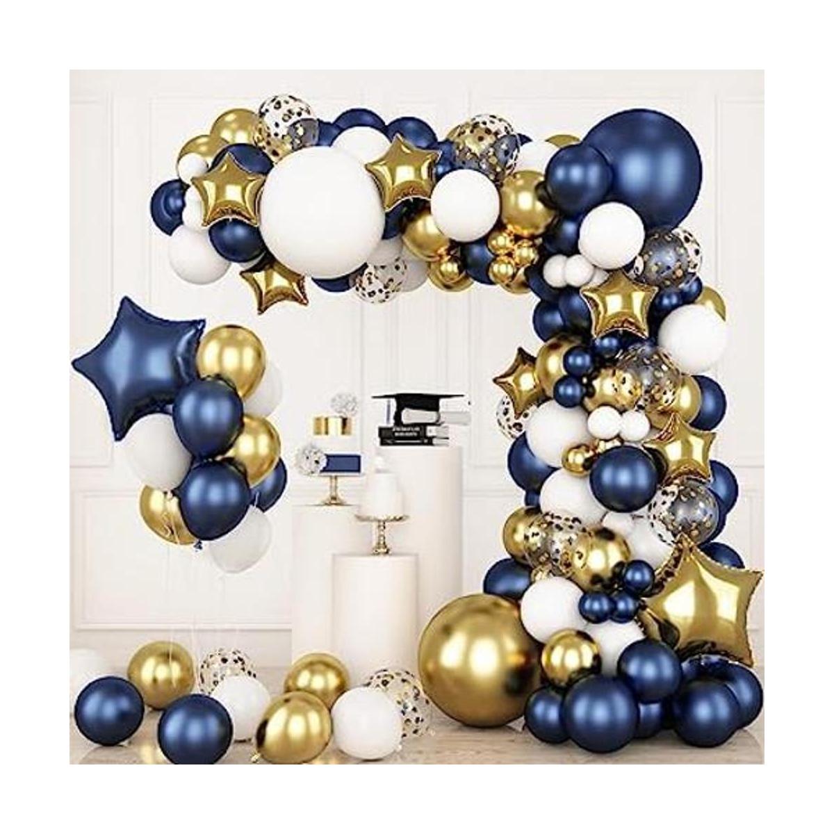 kit de arco de globos azul marino