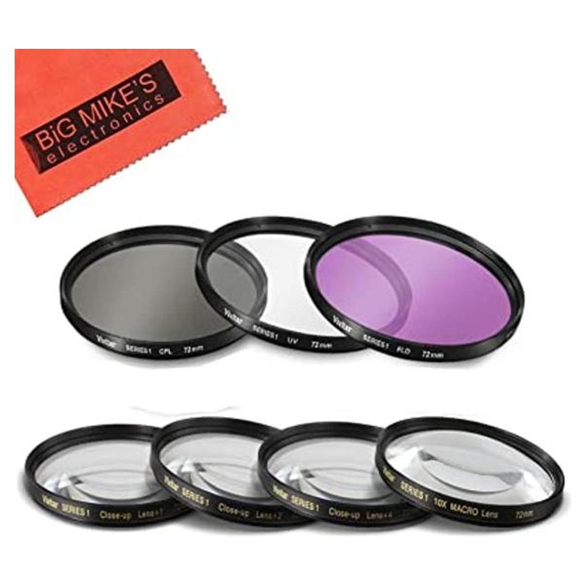 Juego de filtros de 72 mm