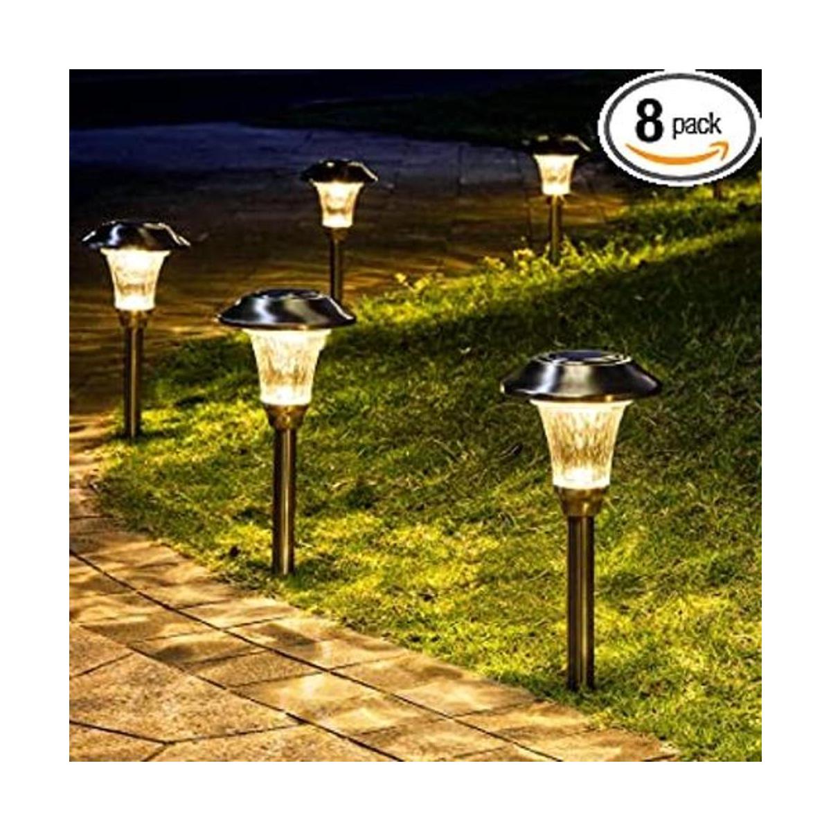 luces solares para jardín