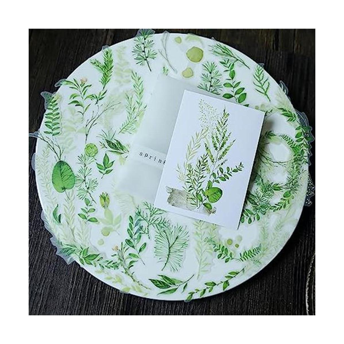 calcomanías de plantas de primavera