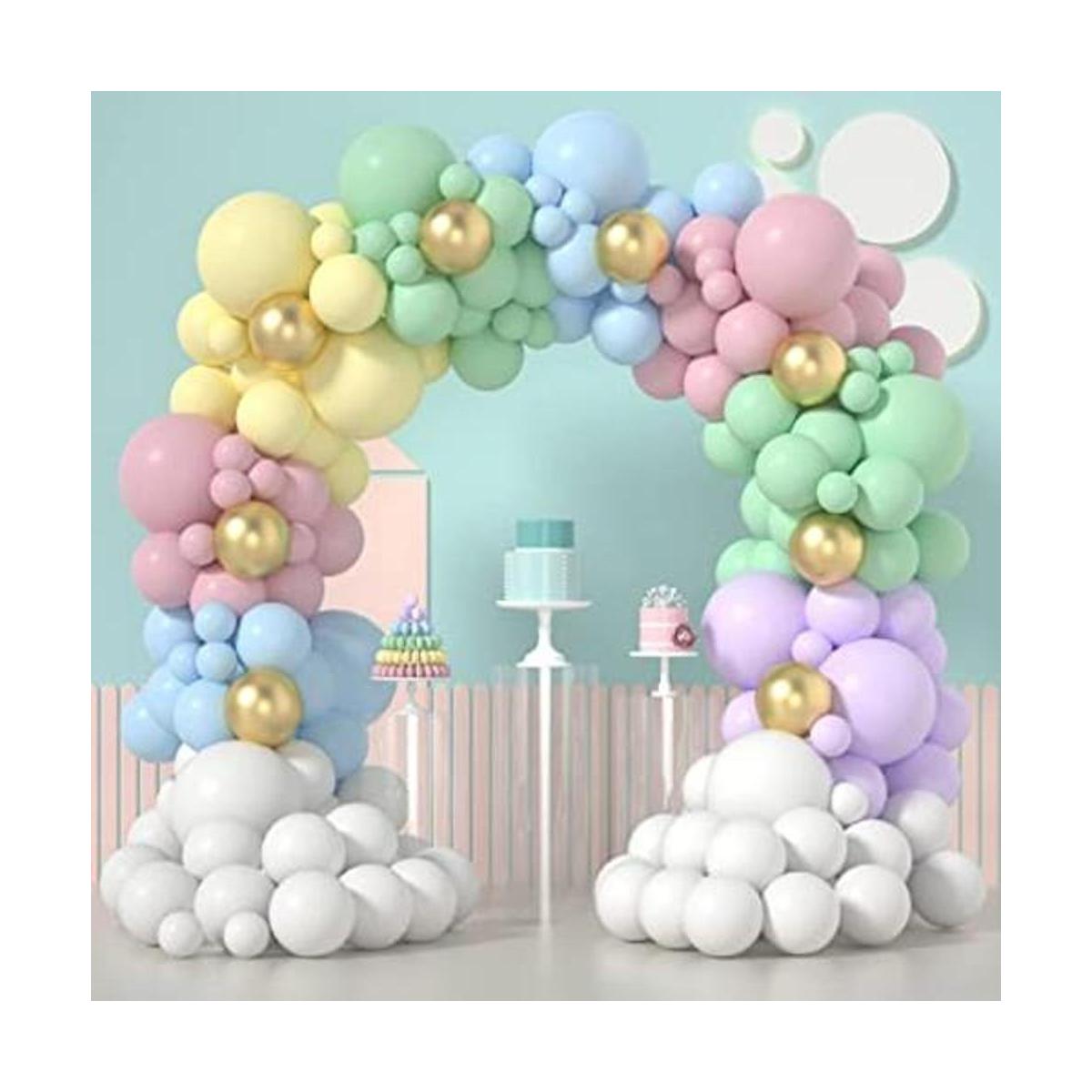 Kit de guirnalda de globos pastel de unicornio